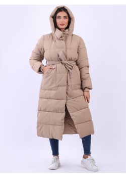 Made In Italy Women Oversized Puffer Padded Hoodie Coat